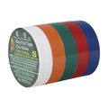 Duck Brand 1/2 in. W X 20 ft. L Assorted Vinyl Electrical Tape 299020